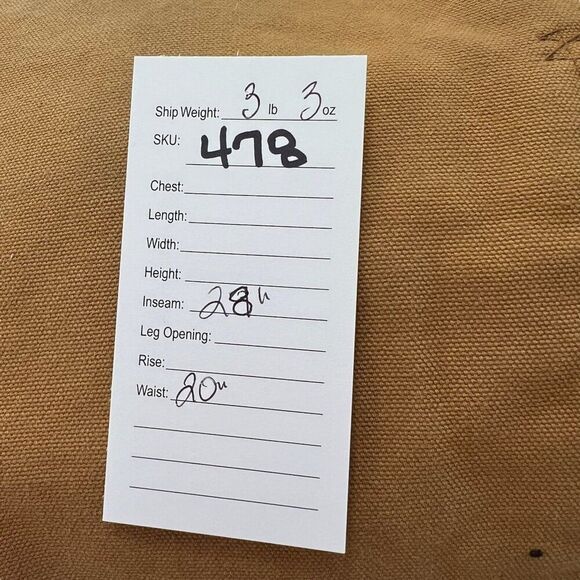 Carhartt Vintage Men's Quilted Lined Double Knee Overalls Brown Size 40 x 28 - Picture 13 of 13